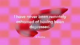 MTV interstitial mental health day world international video footage graphic colourful 3d shapes demi lovato the rock jk rowling quote always on 