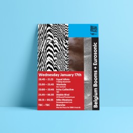 Belgium Booms Eurosonic Visuals Artwork Flyer 