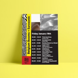 Belgium Booms Eurosonic Visuals Artwork Flyer