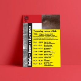 Belgium Booms Eurosonic Visuals Artwork Flyer